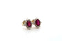 Boucles d'oreilles Boucles d’oreilles en or jaune 18 ct avec rubis et diamants 58 Facettes 68/26 A