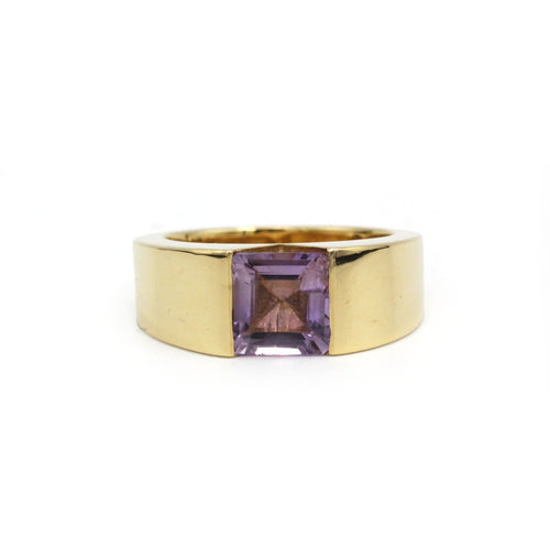 Bague 58 Bague en or jaune 750‰ sertie d’une améthyste 58 Facettes 260006SP