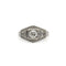 Bague 50 Bague Art déco en platine 950 et diamants 58 Facettes 260062R