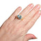Bague 60 Bague en or jaune 18 carats avec topaze bleue poire et diamants 58 Facettes 7861 A