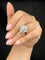 Bague 54 Rosée de lumière - Bague en or blanc bruni et diamants 58 Facettes