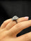 Bague 54 Rosée de lumière - Bague en or blanc bruni et diamants 58 Facettes