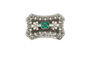 Broche Il Reticolo dei Sogni - Broche en platine diamants et émeraude 58 Facettes spilla platino