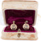 Boucles d'oreilles Boucles d’oreilles victoriennes anciennes en or 14 kt avec diamants 58 Facettes OR153 (0029)