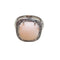 Bague 49 Bague corail et diamants en or blanc 18k 58 Facettes T305