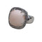 Bague 49 Bague corail et diamants en or blanc 18k 58 Facettes T305