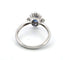 Bague Bague en or blanc avec saphir ovale et diamants 58 Facettes 68/i