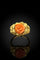 Bague 57 Anello Corallo di Rosa - Bague artisanale en or jaune et corail naturel 58 Facettes anello corallo
