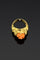 Bague 57 Anello Corallo di Rosa - Bague artisanale en or jaune et corail naturel 58 Facettes anello corallo