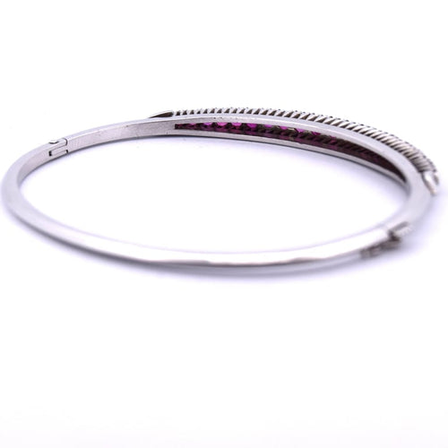 Bracelet Bracelet en or 18 Kt serti de rubis 58 Facettes BR119 '(00819)