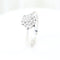 Bague 57 Bague rosette en or blanc 18 carats et diamants taille brillant 0,28 ct 58 Facettes 159/24K