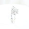 Bague 57 Bague rosette en or blanc 18 carats et diamants taille brillant 0,28 ct 58 Facettes 159/24K