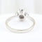 Bague 57 Bague rosette en or blanc 18 carats et diamants taille brillant 0,28 ct 58 Facettes 159/24K