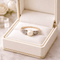 Bague 54 Bague classique en or 18k avec perle et diamants 58 Facettes 50117
