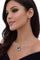Pendentif Pendentif - Or blanc 14 carats, rubellite et diamants 58 Facettes 50362