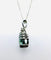 Pendentif Pendentif - Or blanc 14 carats, rubellite et diamants 58 Facettes 50362