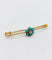 Broche Broche épingle à nourrice marguerite en or 18k, diamant et turquoises 58 Facettes A06686