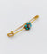 Broche Broche épingle à nourrice marguerite en or 18k, diamant et turquoises 58 Facettes A06686