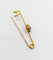 Broche Broche épingle à nourrice marguerite en or 18k, diamant et turquoises 58 Facettes A06686