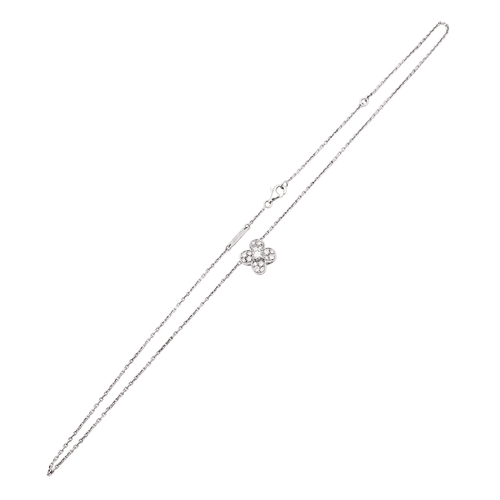Collier Collier Van Cleef & Arpels, "Trefle", or blanc et diamants. 58 Facettes 35377