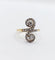 Bague 50 Bague toi et moi marquise en or 18k et platine avec diamants 58 Facettes A06687