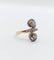 Bague 50 Bague toi et moi marquise en or 18k et platine avec diamants 58 Facettes A06687
