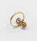 Bague 50 Bague toi et moi marquise en or 18k et platine avec diamants 58 Facettes A06687