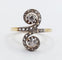 Bague 50 Bague toi et moi marquise en or 18k et platine avec diamants 58 Facettes A06687
