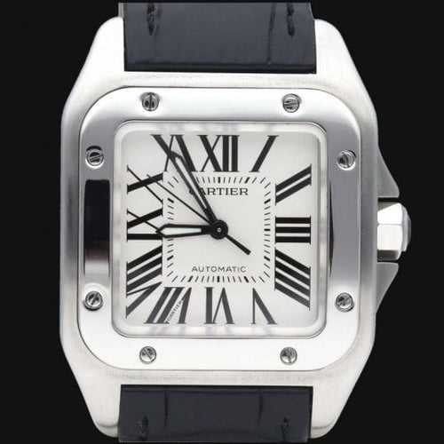 Montre Cartier Santos 100 - Montre automatique en acier 58 Facettes MT45368