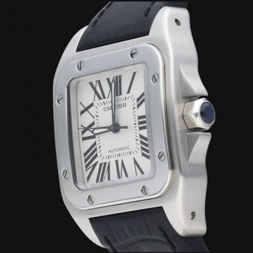Montre Cartier Santos 100 - Montre automatique en acier 58 Facettes MT45368