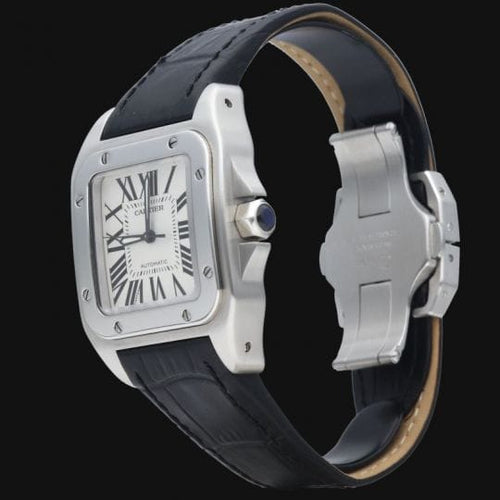 Montre Cartier Santos 100 - Montre automatique en acier 58 Facettes MT45368