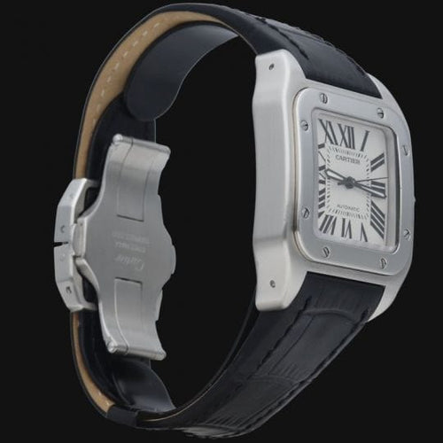 Montre Cartier Santos 100 - Montre automatique en acier 58 Facettes MT45368