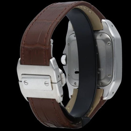Montre Cartier Santos 100 - Montre automatique en acier 58 Facettes MT45348