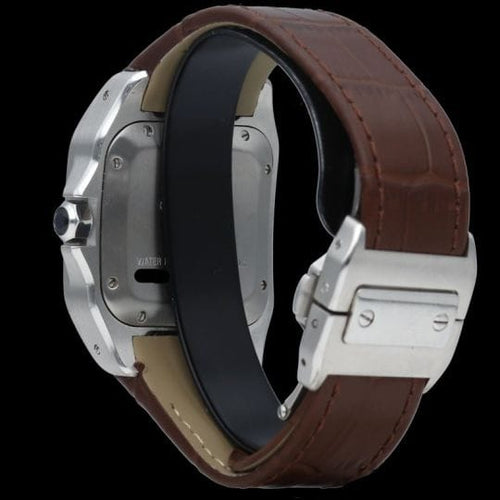 Montre Cartier Santos 100 - Montre automatique en acier 58 Facettes MT45348