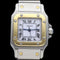 Montre Cartier Montre Santos Dame Or Jaune 18K Et Acier 58 Facettes MT45419