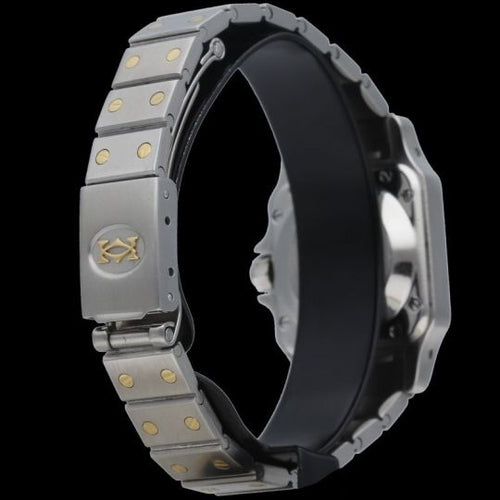 Montre Cartier Montre Santos Dame Or Jaune 18K Et Acier 58 Facettes MT45419
