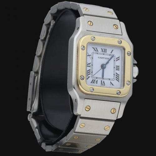 Montre Cartier Montre Santos Dame Or Jaune 18K Et Acier 58 Facettes MT45418