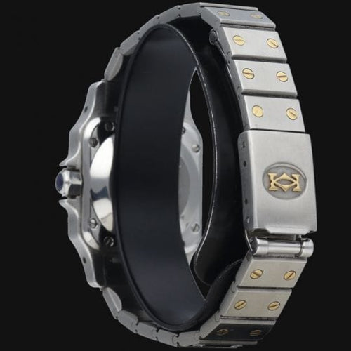 Montre Cartier Montre Santos Dame Or Jaune 18K Et Acier 58 Facettes MT45418