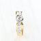 Bague 55 Bague en or jaune 18 carats sertie de diamants taille brillant et princesse 58 Facettes 129555D