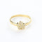 Bague 56 Bague motif floral en or jaune 18 carats et diamants 58 Facettes 129058B
