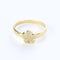 Bague 56 Bague motif floral en or jaune 18 carats et diamants 58 Facettes 129058B