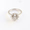 Bague 53 Bague rosette vintage en or blanc 18 carats et diamants 58 Facettes 158/23