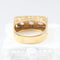 Bague 54 Bague vintage trois pierres en or jaune, platine et diamants 58 Facettes 2335