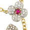 Collier Collier chandelier - Rubis et diamants en or jaune et blanc 18 kt 58 Facettes 40802