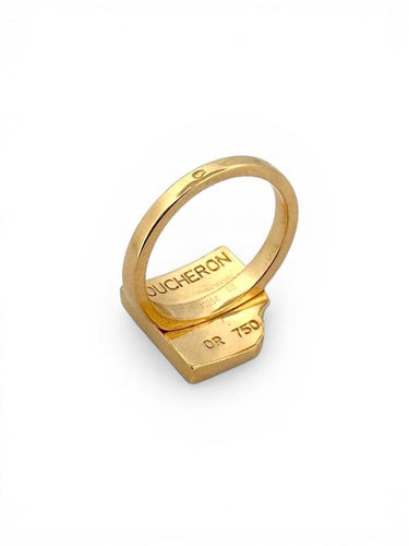 Bague 56 Boucheron Croquante - Bague en or jaune 18 carats 58 Facettes 90864