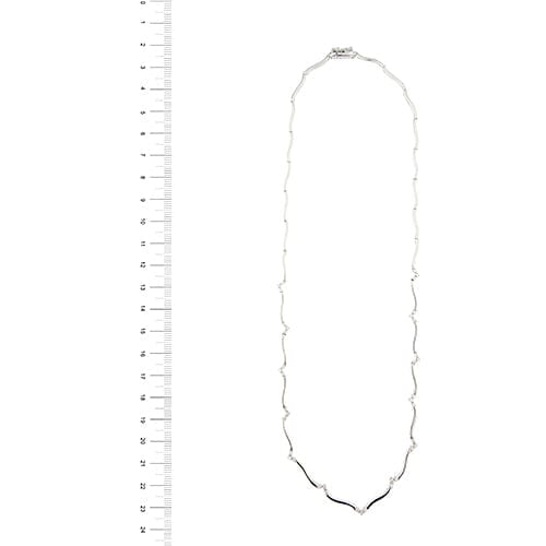 Collier Collier semirigide en or blanc 18 kt avec diamants 58 Facettes 33077