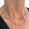 Collier Collier à segments semi-rigide en or blanc 18 ct avec diamants 58 Facettes 33077