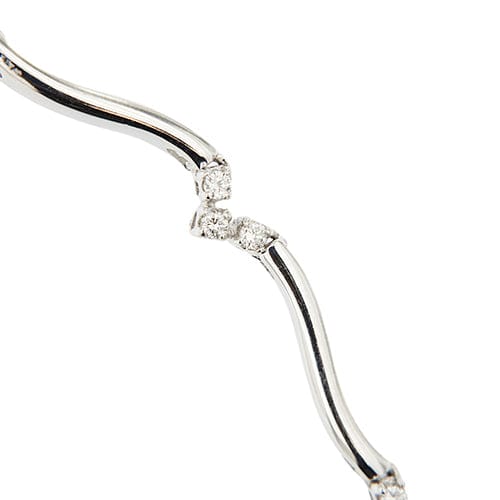 Collier Collier semirigide en or blanc 18 kt avec diamants 58 Facettes 33077