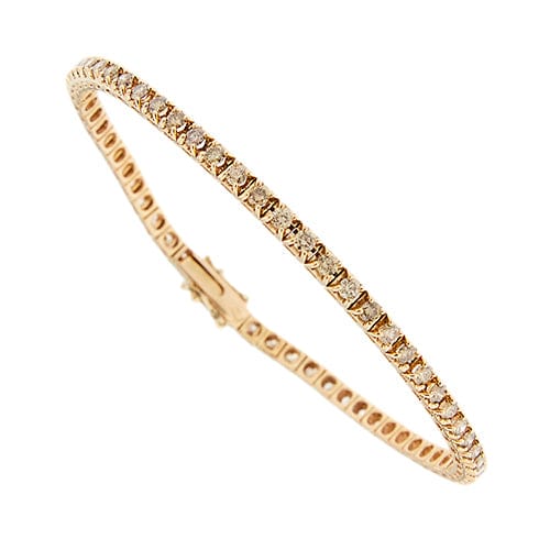 Bracelet Bracelet tennis - Diamants 2,44 ct en or rose 18 kt 58 Facettes 40620