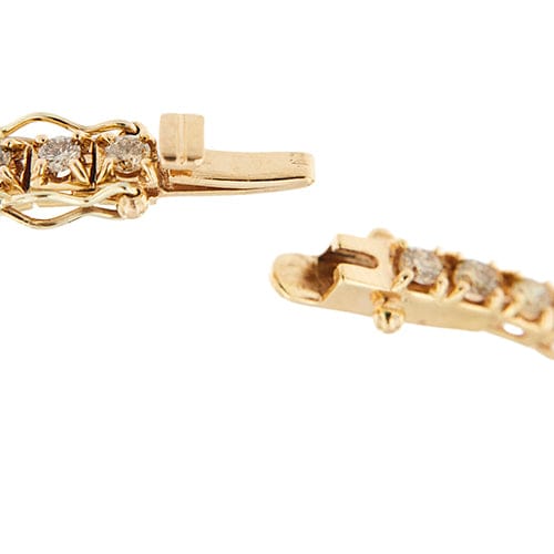 Bracelet Bracelet tennis - Diamants 2,44 ct en or rose 18 kt 58 Facettes 40620